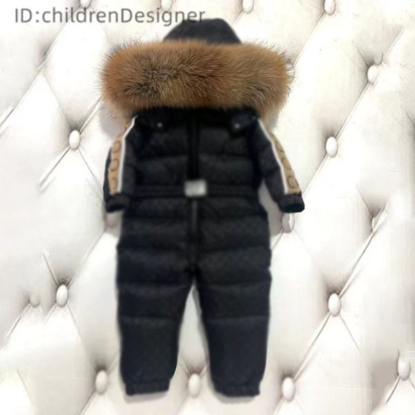 

Down -30 Winter Baby Clothes Thicken Warm Romper plus fleece Jumpsuit Snowsuits Girl Boy Hooded Jackets Ski Suits Kids Coat Outerwear, Yellow