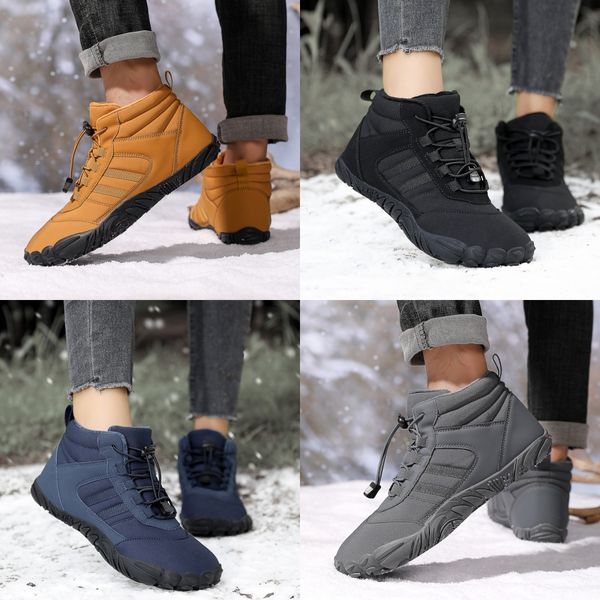 

Fashion Shoes Thick soled rubber lace up shoes Black High top warm Men's Women's comfortable Wear resistant sports casual shoes Outdoor 35-48