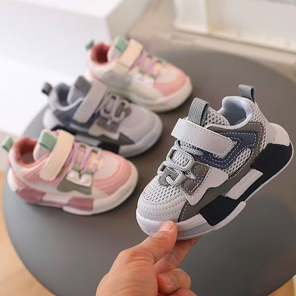

New Fall 2024 Sneaker kid Designer sneakers Breathable mesh shoes Boys and girls casual shoes Running shoes kid, Gray