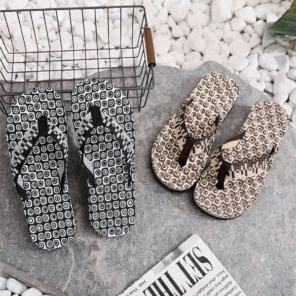 

Fashion shoes Women's Summer Grey brown Colored printed letters rubber Flat bottom Slippers Indoor sandal Bathroom Outdoor Pool sandy beach Flip Flops Size 39-45, Blue