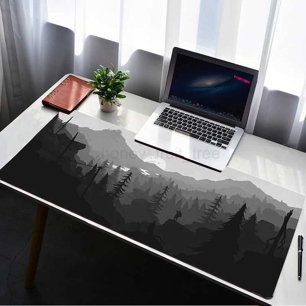 Deep forest firewatch Laptop Gamer Mousepad Gaming Mouse Pad Large rug Locking Edge Keyboard 70x30cm Desk Mat for CSGO LOL DOTAM240802
