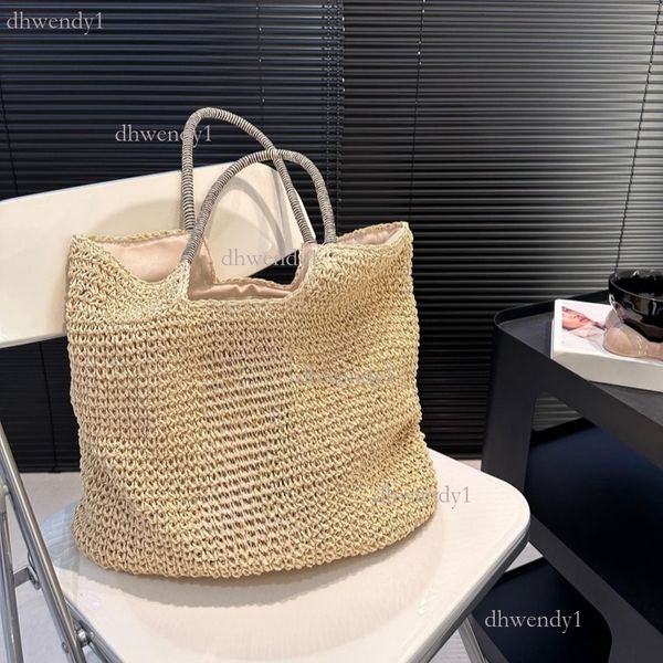 

Tote Bag Designer bag Straw bag beach bag Fashion Mesh Hollow Woven for Summer Black apricot summer woven bag Vacation bag Large capacity shopping bag, Deep blue