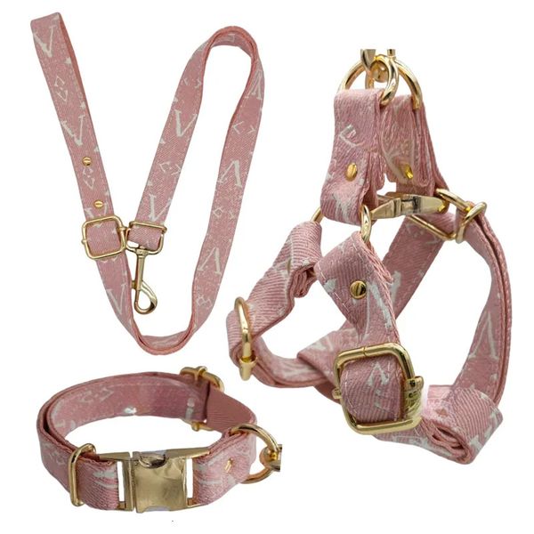 

Designer Dog Harness Leash Set No Pull Dog Harness with Classic Old Floral Patterns Durable Nylon Collar with Metal Buckle for  Medium Large Dogs XL Pink B227 7b9, Black