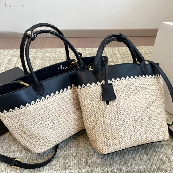 

Designer shopping bag Straw Bag Women's Tote Large capacity summer beach weekend getaway travel bag, Beige