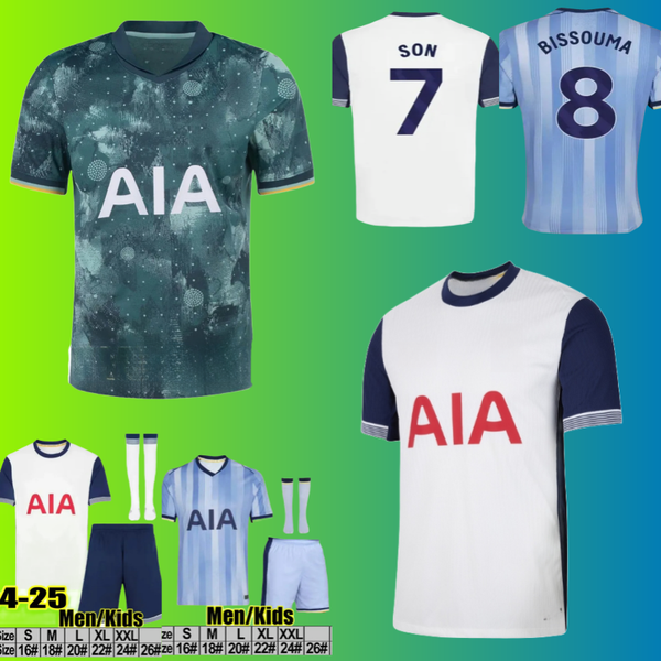 

2024 2025 tottenhamsoccer jerseys SON RICHARLISON MADDISON Soccer Jerseys COYS THFC Football shirt tOttenNhaMSe kit Men tottenhamsoccer kits kids set, Blue