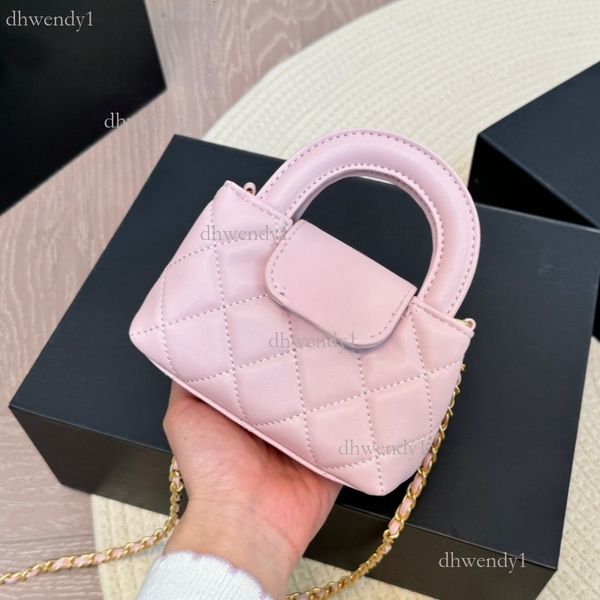 

2024 burst high-quality fashion handbag Mini chain bag retro everything popular bag, Pink