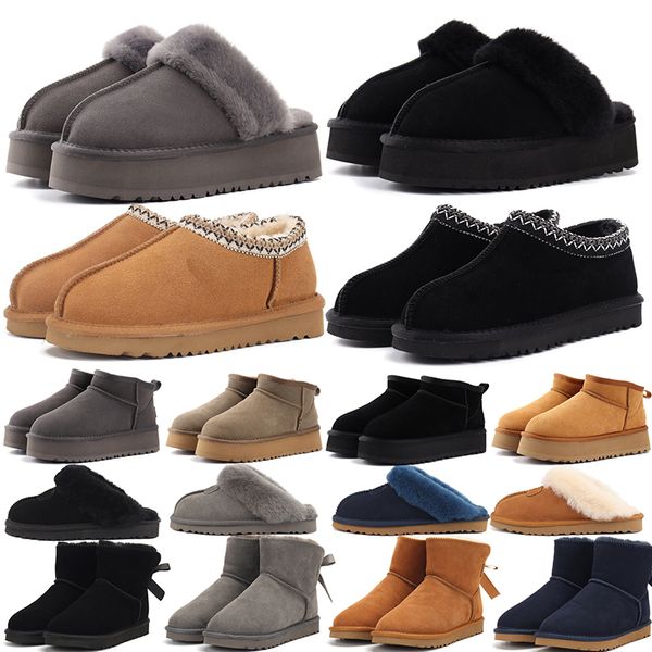 

womens boot designer ugggs Ultra Mini women slippers Snow Boots brown black grey pink red blue high low keep warm trainers sneakers 34-43, Item 24