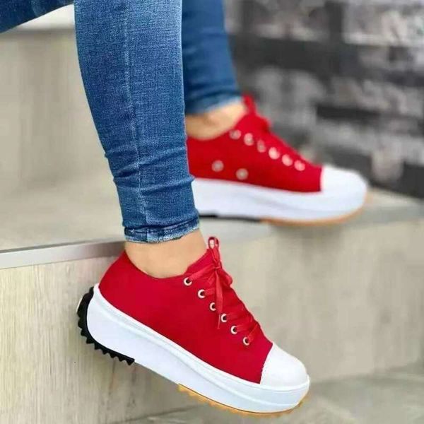 

Shoes Speedy Casual 2024 Classic White Canvas Shoes Women Sneakers Solid Lace-Up Casual Platform Shoes for WomenL464, Purple