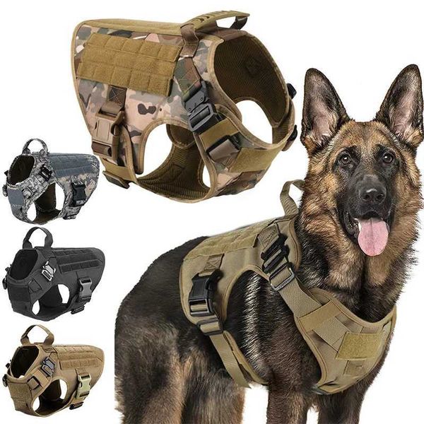 

Tactical Military German Shepherd K9 Pet Training Vest Dog Harness and Leash Set for Small Medium Large Dogs Y240803, Beige
