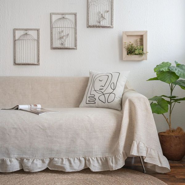 

Sofa Cover Solid Color Garden or Elegant Multi functional Chair Thick Retro American Factory Direct Supply 240801
