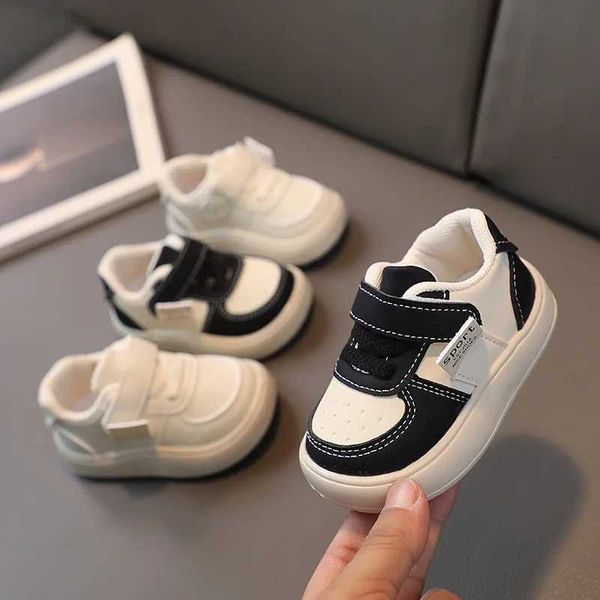 

First Walkers New Children Sneakers Kids Fashion Design White Non-slip Casual Shoes Boys Girl Hook Breathable Sport Shoe Toddler Outdoor Shoes H240805, Brown