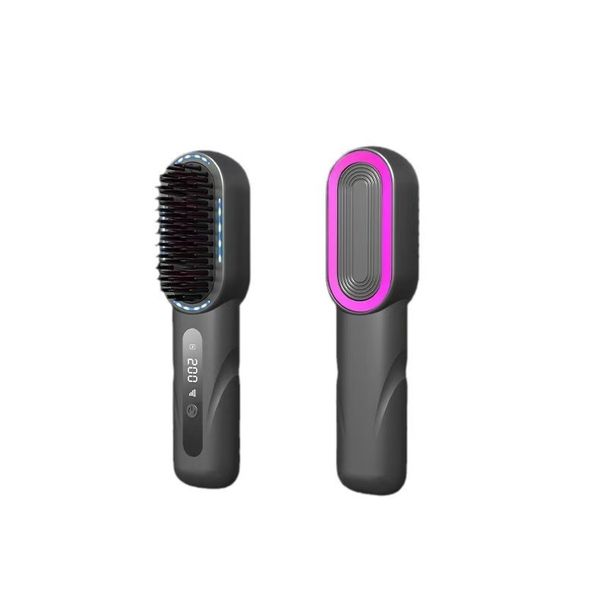 

Hair Straightening Brush Anion Hair Brushes Straightening Comb Care Styling Tools Hair Care Hair Products Portable Charging