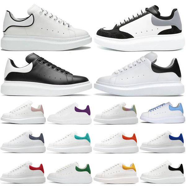 

alexandra designer sneakers mcquens mens womens shoes Suede Leather Black White Pink Green Grey Blue Red Multi Color mcquenn men women outdoor trainers, Sky blue