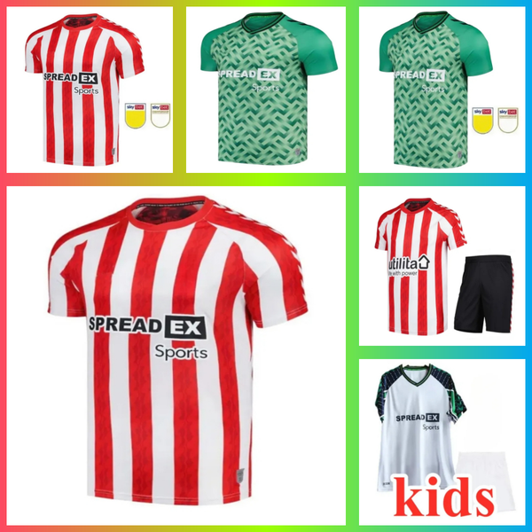 

SUNDERLAND 24 25 Football Jersey -XXL Home away JOBE BELLINGHAM BALLARD ROBERTS SIMMS AMAD DAKU CLARKE EMBLETON ENIEN Football Shirts PRITCHARDChildren' set, Black