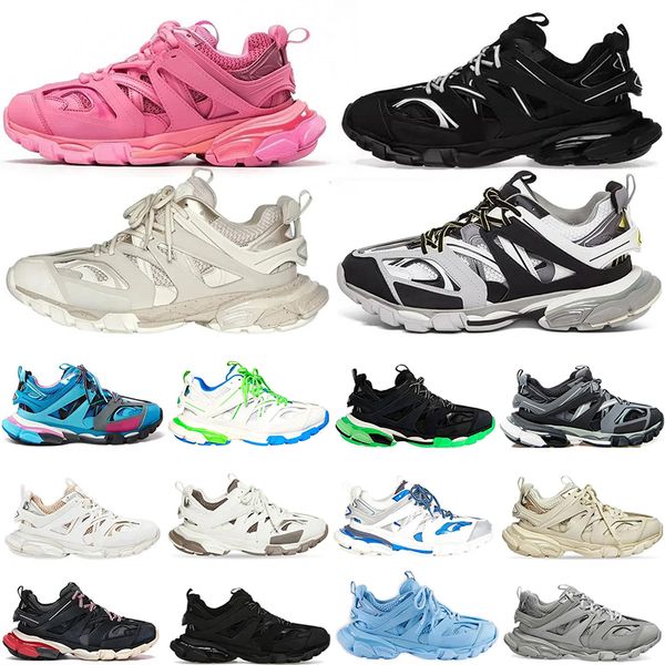 

luxury shoes mens women trainers Shoes Triple white black Tess.s. Gomma leather Trainer Nylon Printed Platform Sneakers shoes, Dark grey