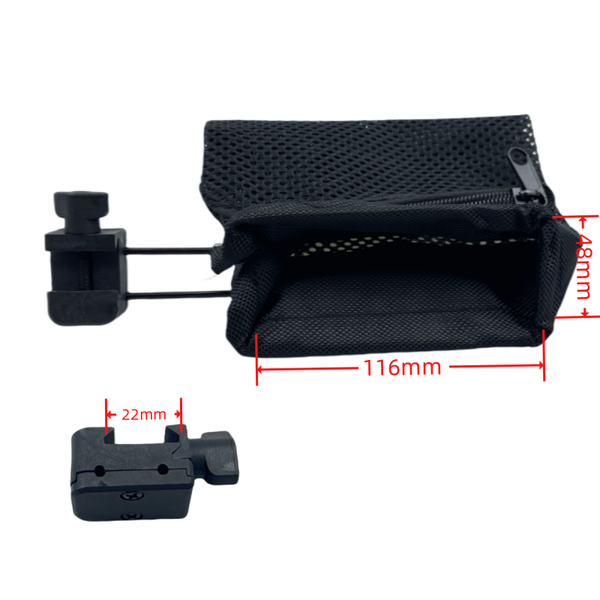 

10pcs New style Nylon Mesh Trap Shell Case Bullet brass shell catcher Bag Cartridge Zippered Closure for Quick Unload