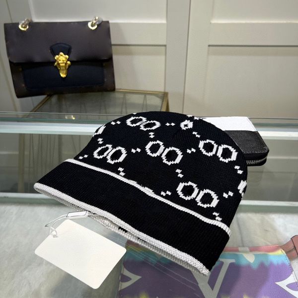 

Designer Winter Knitted Beanie Woolen Hat Women Knit Thick Warm Beanies Hats Female Bonnet Beanie Caps, C2