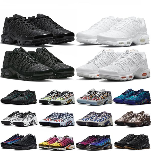 

with box tn running shoes mens womens TN black white blue red green purple grey pink yellow outdoor sports trainers sneakers 36-46, Lavender
