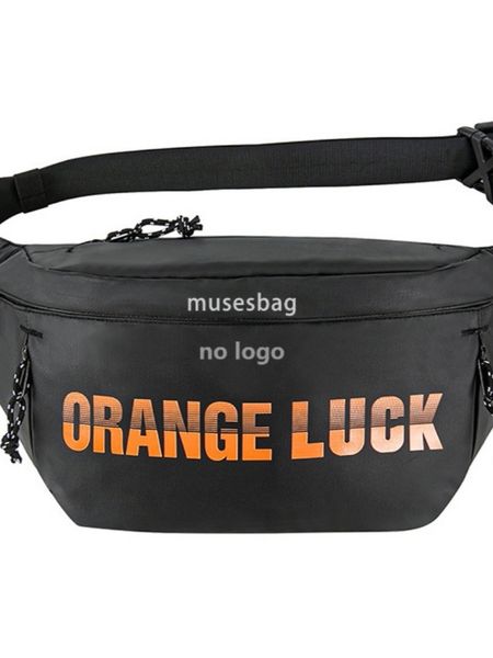 

Fashion brand men's crossbody bag senior sense all-in-one shoulder bag multi-functional sports outdoor function wind oblique shoulder bag, Orange