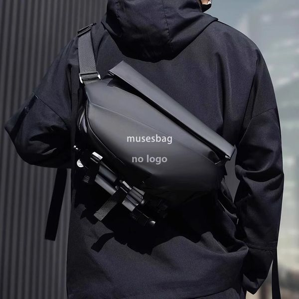 

Fashion brand men's crossbody bag wholesale waterproof ipad multi-functional chest bag fashion cool diagonal shoulder bag, Grey