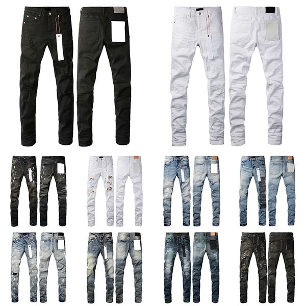 

5A Mens Jean Trousers Man jean Designer Jean Men Black Pants High Quality Straight Retro Streetwear Casual Sweatpants Designers Joggers jean purple Pants Jeanse, 1-pur1e