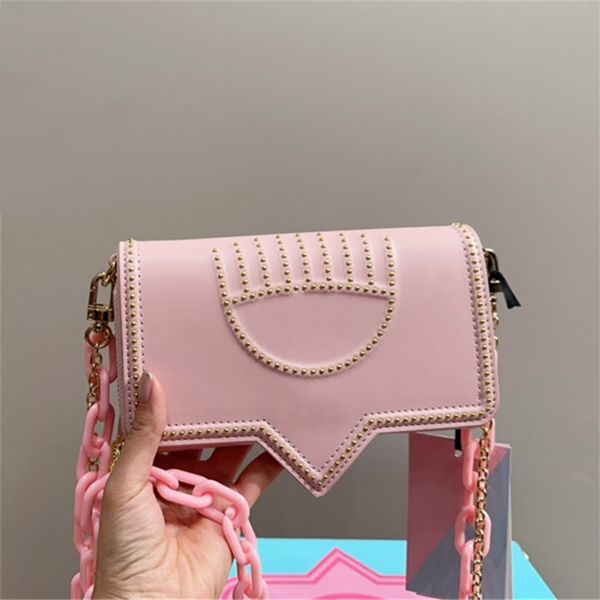 

Woman Diamond Bird Bag Designer Bead Eye Bags Beading Crossbody Shoulder Chain Bags Rhinestone Wallet TOP, Plain pink(20*12cm)