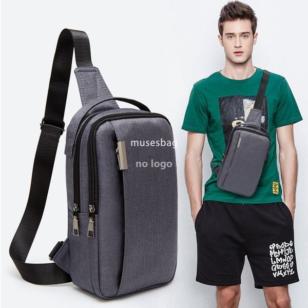 

Cross-border men's chest bag canvas small backpack boys casual single shoulder crossbody bag multi-functional outdoor men's bag, Black
