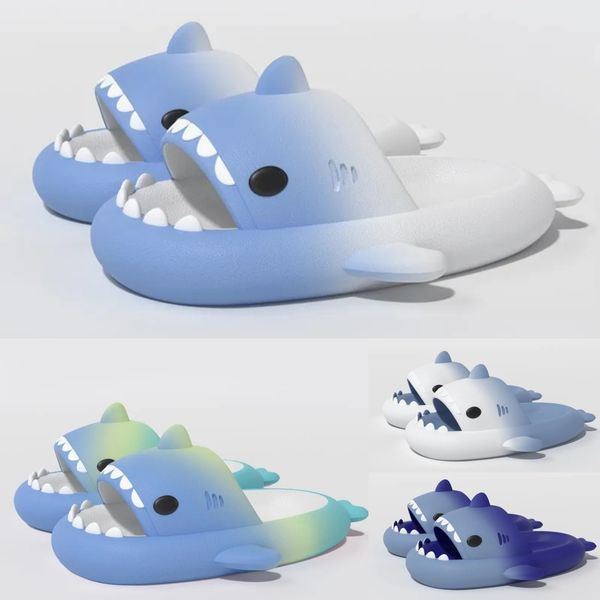 

Fashion shoes men's Summer rubber flat bottom Cute little shark appearance Slippers Black Bathroom sandal outdoor Pool sandy beach Slippers Size 36-45, Lavender