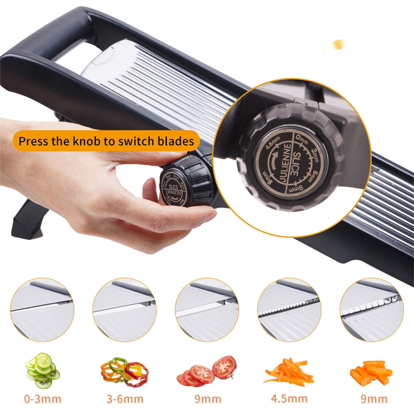

Mandolin slicer adjustable vegetable slicer food chopper potato slicer Mandolin tomato slicer vegetable cutter with safety gloves
