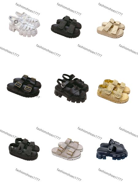 

women flip flop plats designer sliders shoes design platform Slides 2024 mules slip on Summer New Style slingback luxury Brand Designer chunky leisure size 35-42 pj1, Color 1