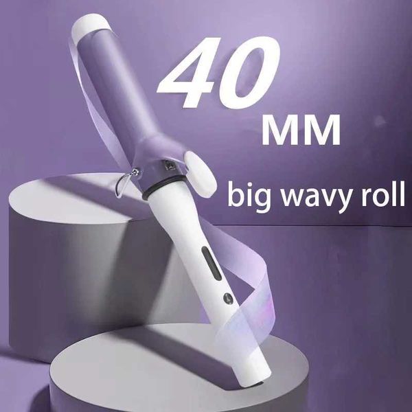 

40mm Big Wave Large Electric Curg Artifact Does Not Hurt Hairdressing Tool Automatic Hair Curler WomenXJ241010, Pink
