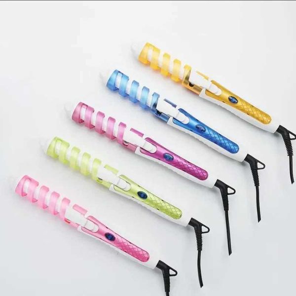 

1PC Automatic A Stick Spiral Ceramic Dry Wet Curler Durable and Safe Anti-scald Electric Curg Hair CurlerXJ241010, Blue