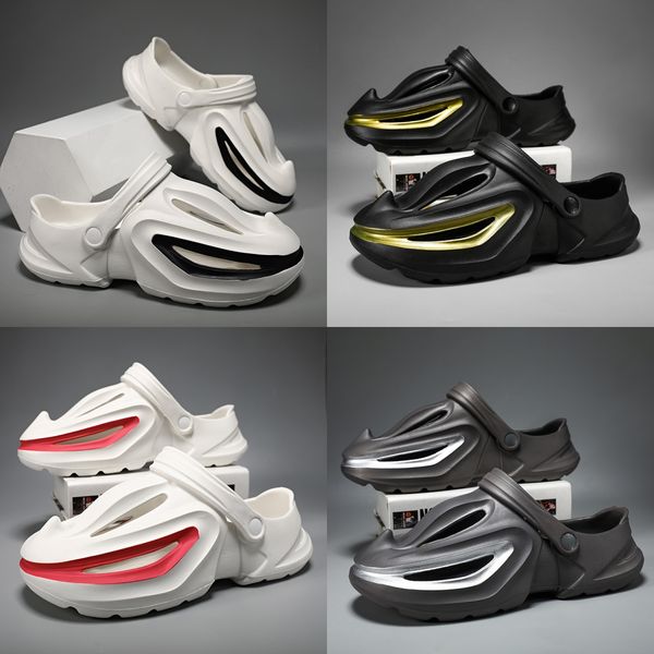 

Fashion shoes men's Summer rubber flat bottom Shark shaped Slippers Black gray red Bathroom sandal outdoor sport Pool sandy beach Slippers Size 40-45