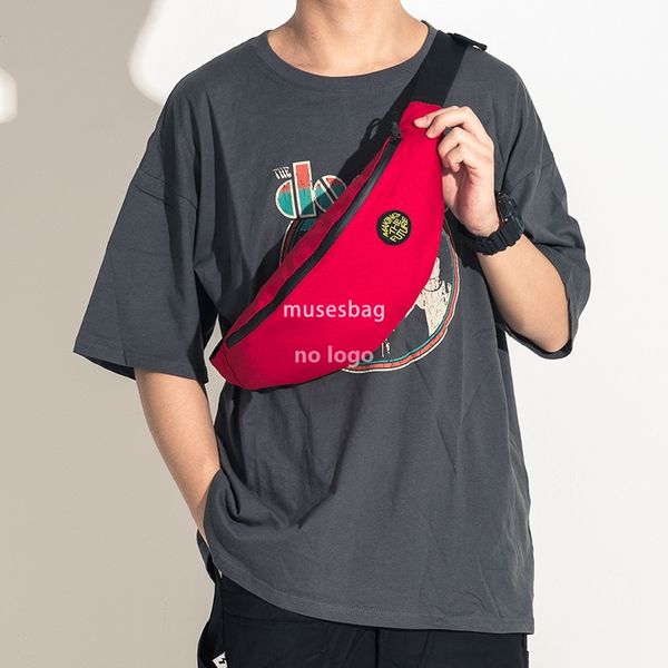 

Street trend Fanny pack men's sports outdoor chest bag Fashion personality death flying riding bag casual single shoulder crossbody bag, Green