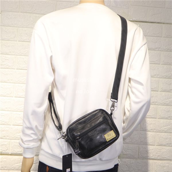 

Men's bag threebox Men's shoulder bag Casual Crossbody small bag Outdoor mobile phone Cigarette men's backpack, Blue