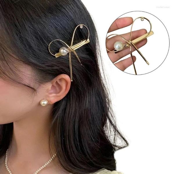 

Fashion Clips: Bowtie-inspired Barrettes for Women's Hair Shaping, For style 1 gold