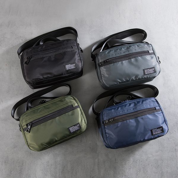 

Fashion simple men's shoulder bag Oxford cloth fashion casual crossbody bag Youth trend messenger bag student square bag, Grey