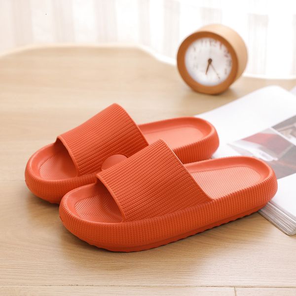 

Home Shoes Mens And Womens 4cm Thick Soled Summer Indoor Dung Soft Rubber EVA Slippers