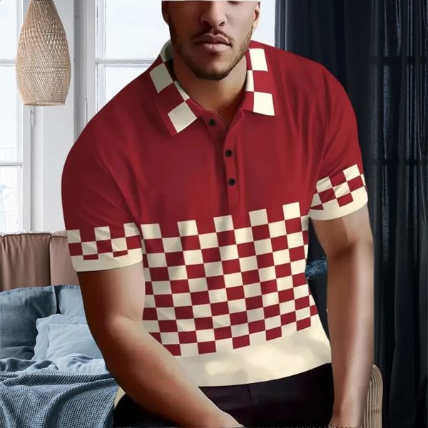 Men’s Summer Striped Polo Shirt 2024