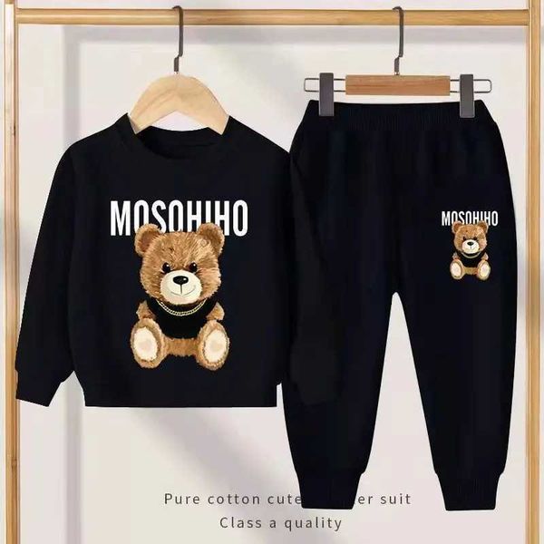

Kids Cartoon Sweatsuit Set - Autumn 2024, White