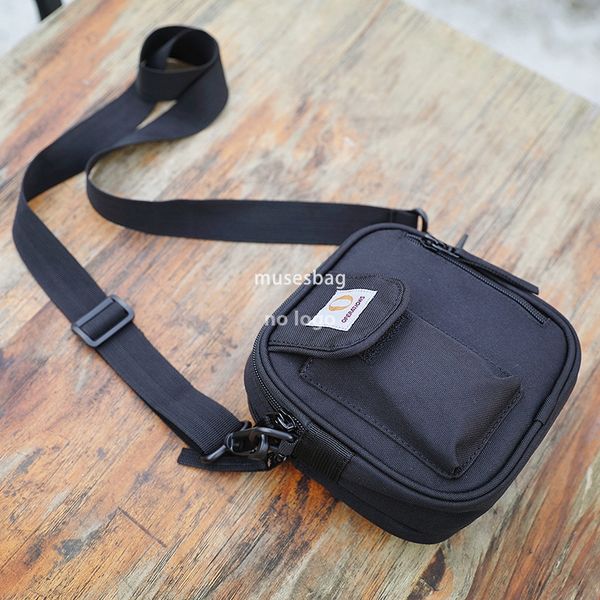 

New small crossbody bag men's satchel casual shoulder bag fashion brand tooling wind small square bag hip hop bundy bag, Green