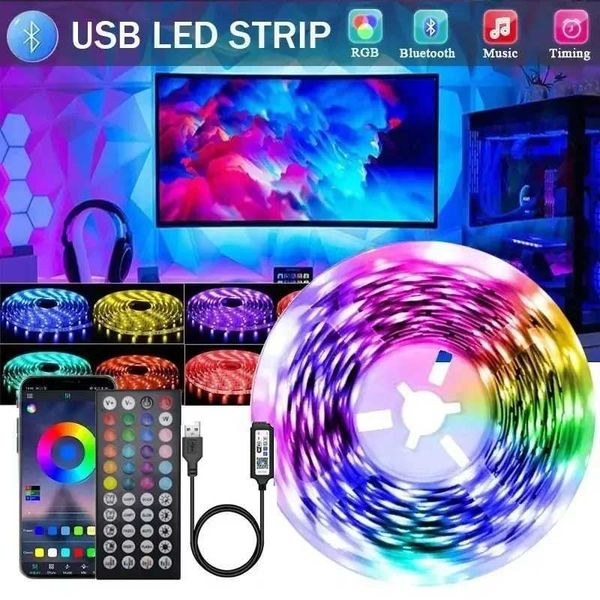 

For Led Light Room 5 Meter Wifi Led Lamp Tape Usb 5V For Televisions Ice String Colorful Children Into The Room Holiday Lighting Y240808 V ing
