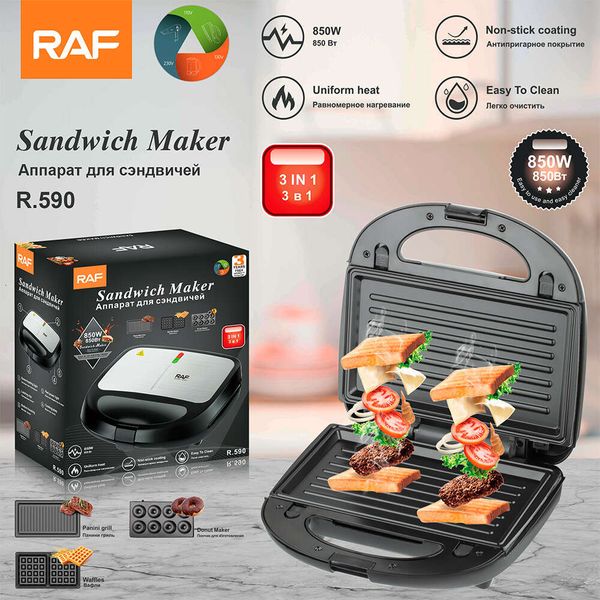

RAF European standard household heating sand hine steak hine breakfast hine multifunctional waffle maker R.590
