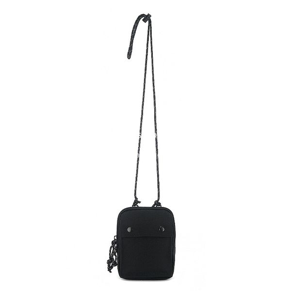 

Stylish shoulder bag casual simple waterproof mobile phone bag niche neck crossbody bag men's senior sense Fanny pack, Black