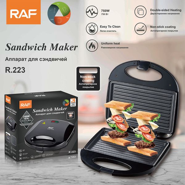 

European Home Mini Steak hine Burger hine Egg Fryer Sand hine Bread Breakfast BBQ hine R.223