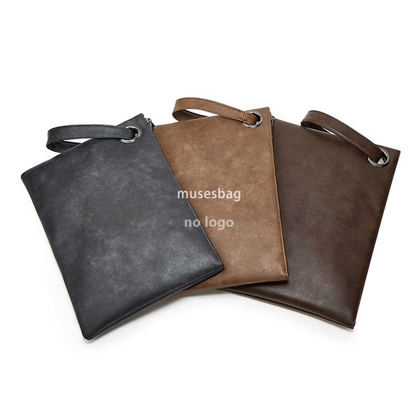 

New men's clutch bag Fashion vintage large capacity clutch bag daily light business commuting mobile coin wallet, Khaki