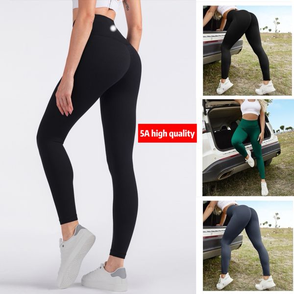 

top Lycra Yoga Leggings Women Push-up Fiess Shorts Cropped pants Soft Align Elastic Hip Lift T-shaped Sports Pants Running Training Lady leggings, Long pants1