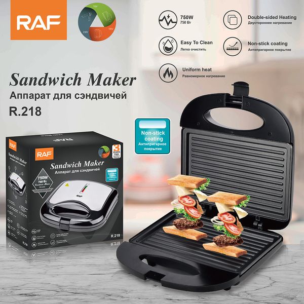 

RAF European Standard Sand hine Breakfast hine Home BBQ and toaster Steak Electric Cake Bell Double sided Heating