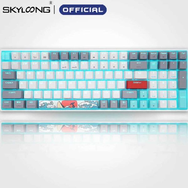 SKYLOONG SK96 Optical Mechanical Keyboard Programmable Bluetooth Hot Swappable RGB Backlight Gaming Keyboard For Computer LaptopCL240709