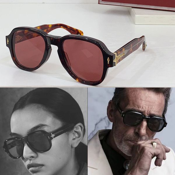 

pilot style sunglasses Turquoise series Party Acetate frame Designer Sunglasses Lunettes de soleil DESIGN Fashion MODEL RED CLOUO